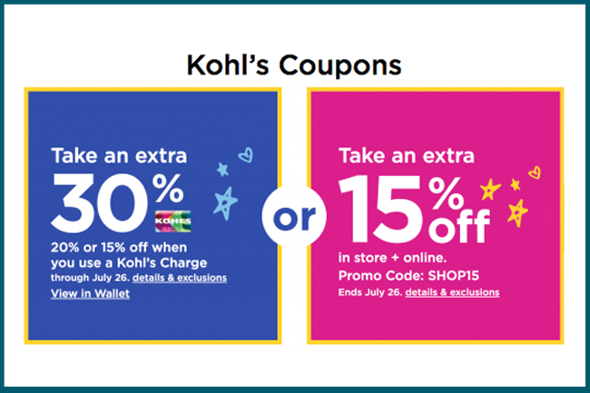 Kohl's Coupons & Promo Codes • 30% Off December 2023