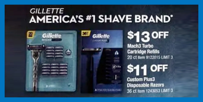 Gillette Coupon: $3 Off → December 2023