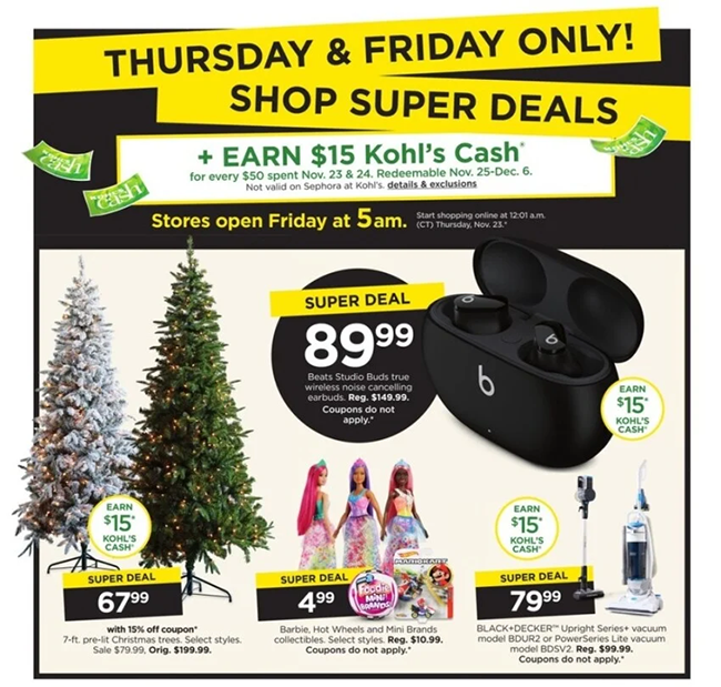 Kohl's Black Friday 2024 Ad, Deals & Sales