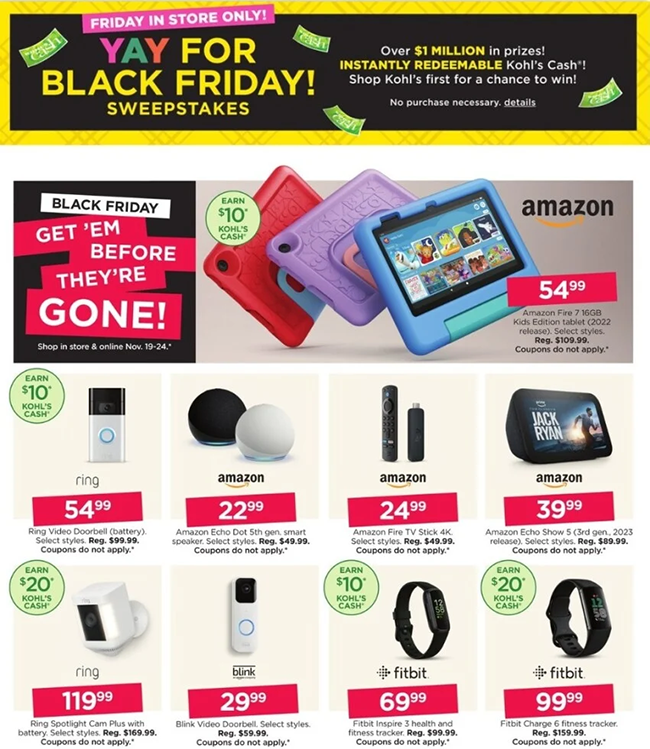 Kohl's Black Friday 2024 - Ad & Deals