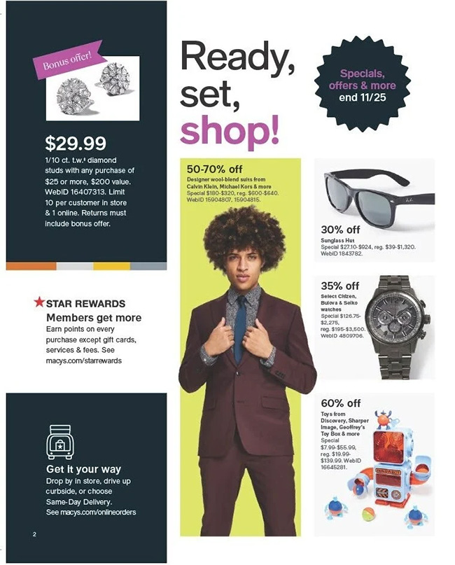 Macy's black friday deals mens watches