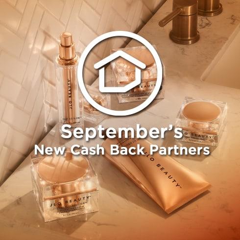 60+ New Cash Back Partner Stores in September 2024