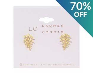 Lauren Conrad Leaf Vine Drop Earrings