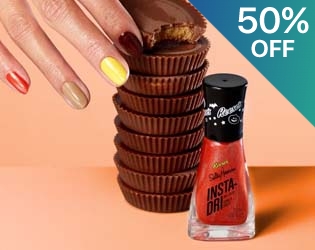 Sally Hansen x Reese's Insta-Dri Nail Polish Duo