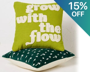 Opalhouse 2pc Grow with The Flow Throw Pillow Set