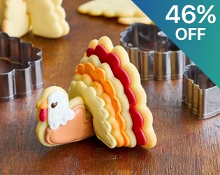 3D Turkey Cookie Cutter Set