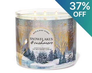 Snowflakes & Cashmere 3-Wick Candle