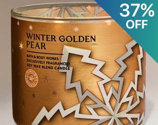 Winter Golden Pear 3-Wick Candle