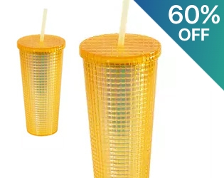 24oz Textured Lidded Tumbler with Straw