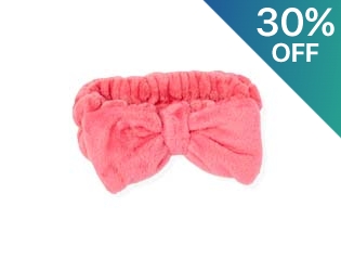 Pink Plush Spa Headband