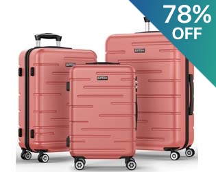 Sunbee 3pc Hardside Luggage Set