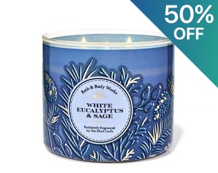 White Eucalyptus & Sage 3-Wick Candle