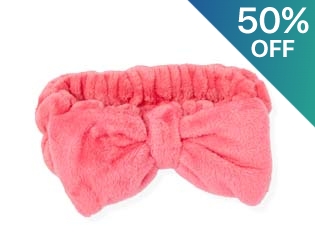 Pink Plush Spa Headband