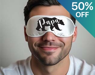 Mama and Papa Bear Eye Mask Set