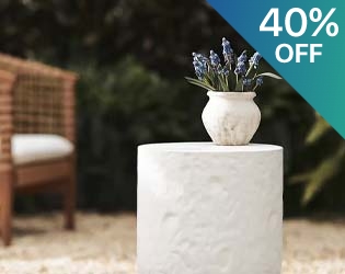 Lucia Plaster Side  Table