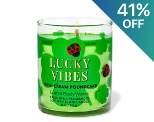 Lucky Vibes Irish Cream Poundcake Single-Wick Candle