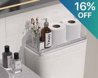 Oak Bathroom Toilet Tank Tray