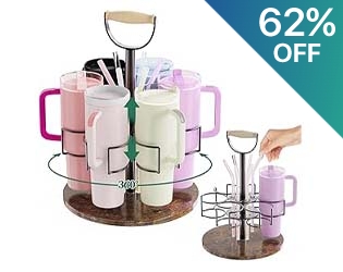 Stanley Tumbler Organizer with Straw Holder