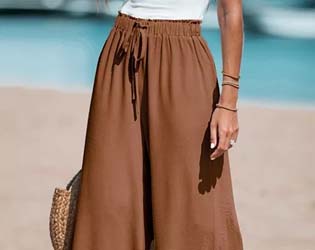 Cupshe Summer Lovin Drawstring Wide-Leg Pants