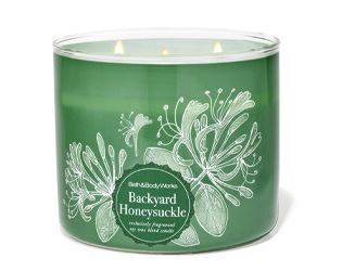 Backyard Honeysuckle 3-Wick Candle