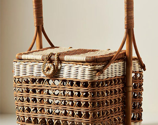 Nina Handwoven Wine Basket