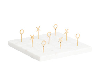 Sagebrook Home Marble Tic Tac Toe Game