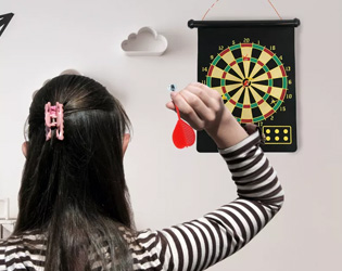 Magnetic Roll-Up Dart Board Set