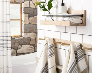 Hearth & Hand Wooden 6-Peg Wall Hook