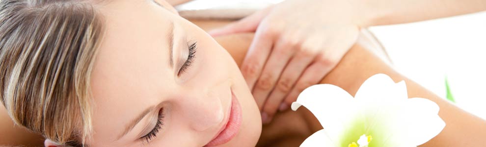 A woman getting a massage
