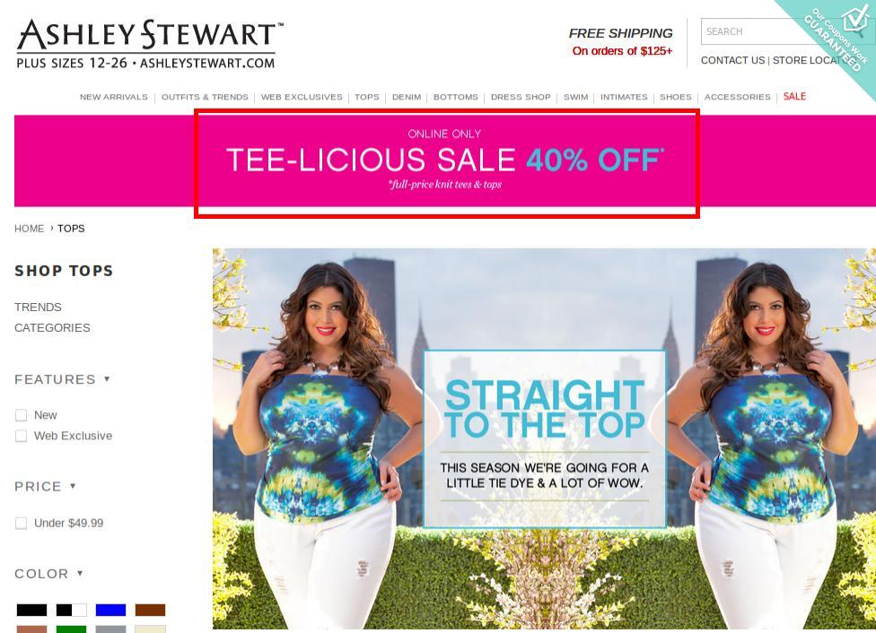 Ashley stewart coupons 2019