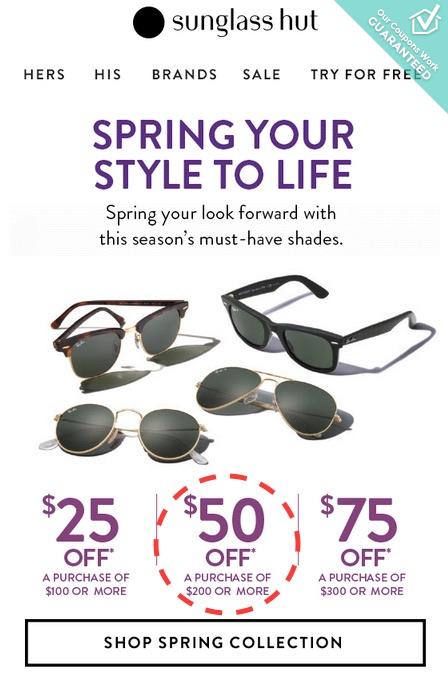 Ray Ban Coupon Sunglass Hut