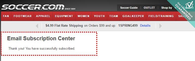 Coupon codes for soccer com