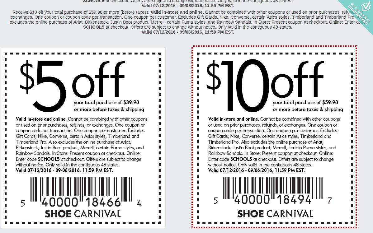 shoe dept promo coupons