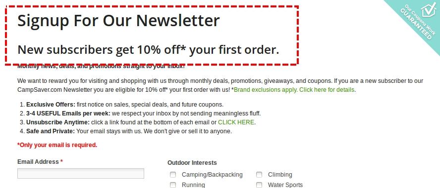 Campsaver coupon code