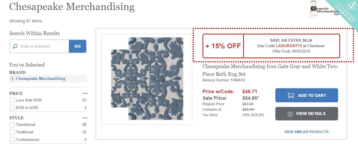 Bellacor coupon code