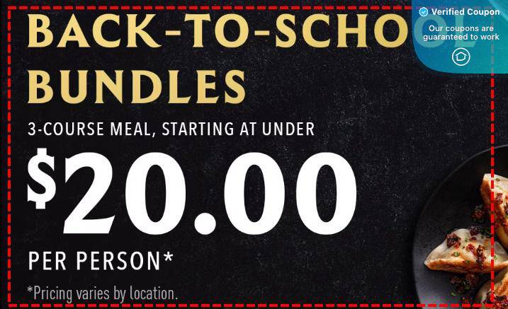 PF Changs Coupons: Save $10