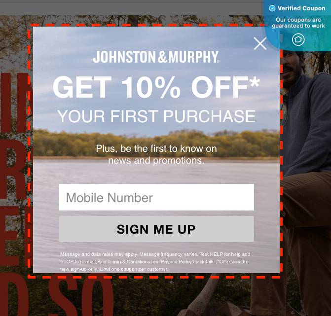 johnston and murphy outlet coupon