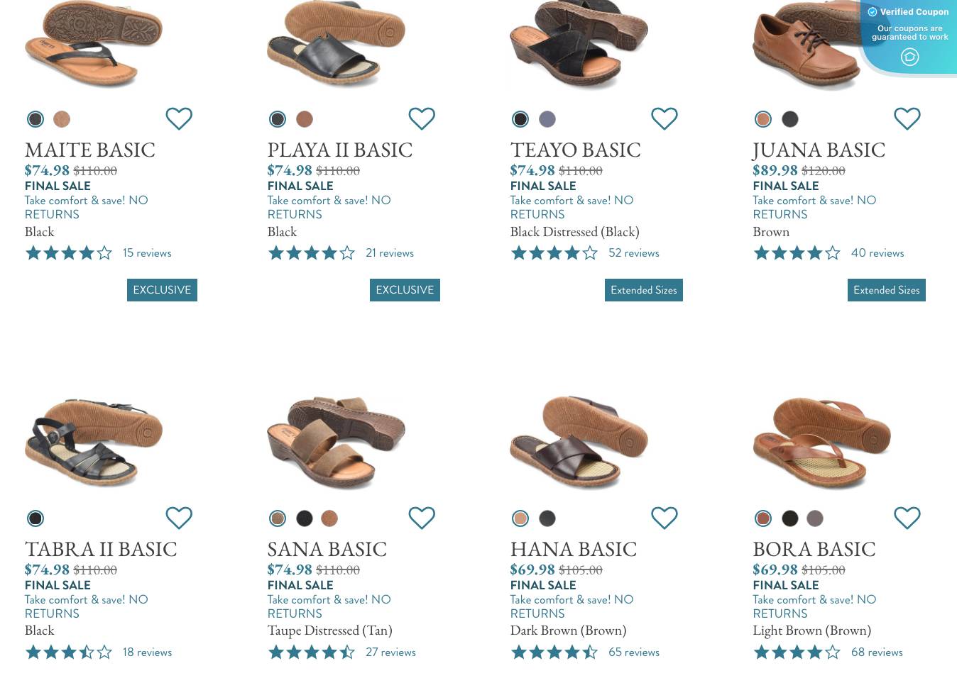 born shoes coupon