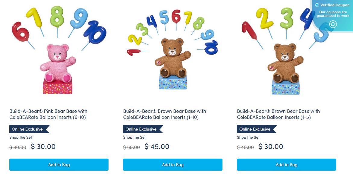 30% Off Build-A-Bear Coupons - December 2024