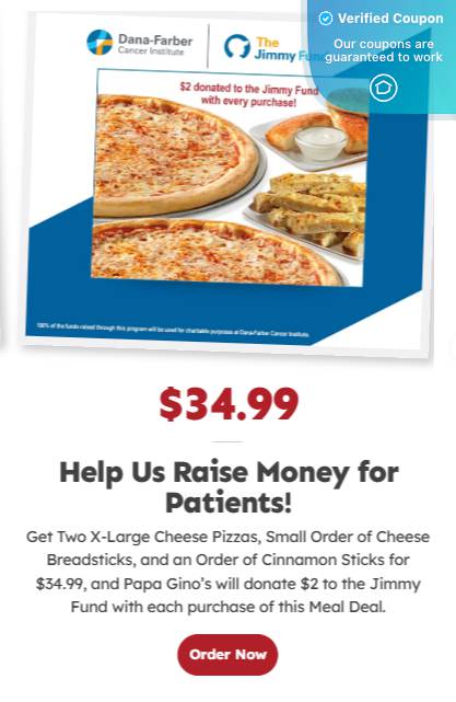 25% Off Papa Gino's Coupons &amp; Coupon Codes - January 2025