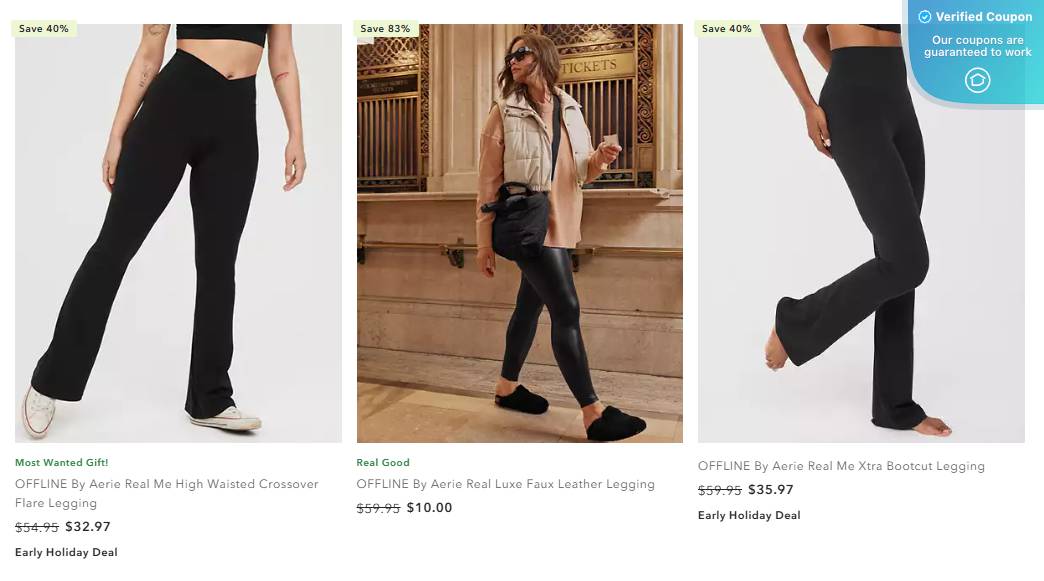 50% Off Aerie Coupons &amp; Promo Codes - December 2024