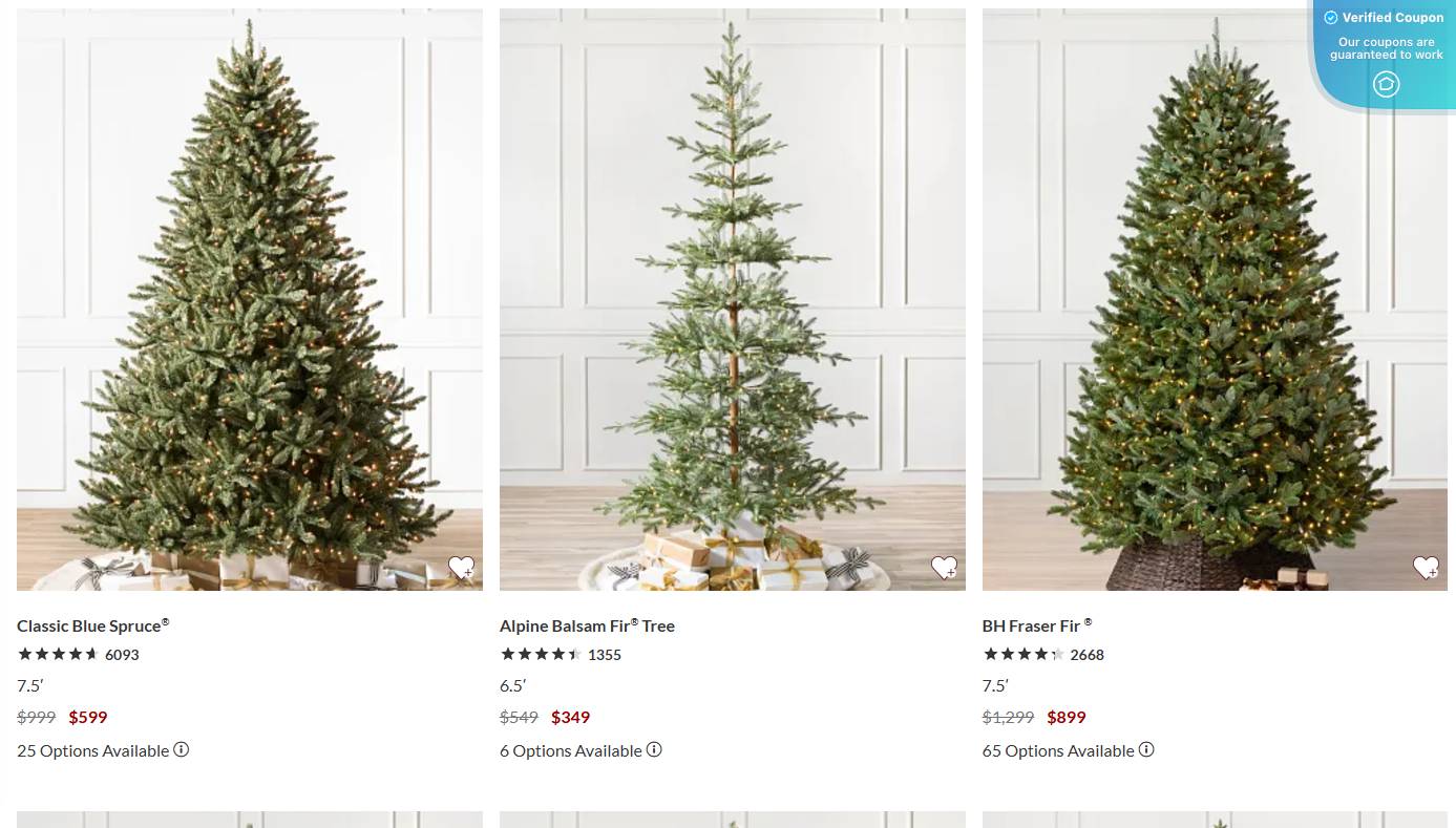 20 Off Balsam Hill Coupons & Coupon Codes December 2024