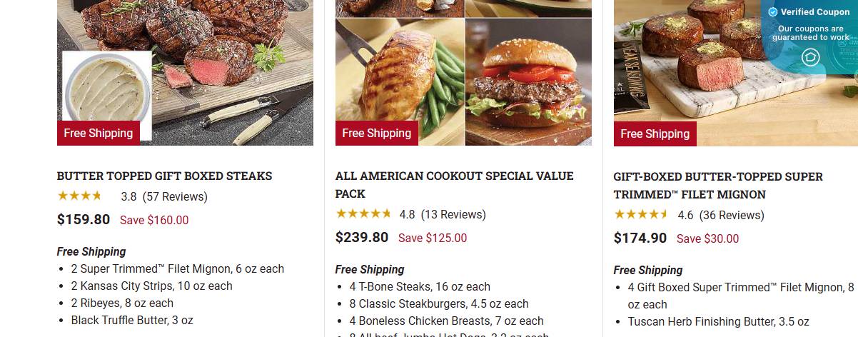 Kansas City Steaks Coupons & Promo Codes: 20% Off