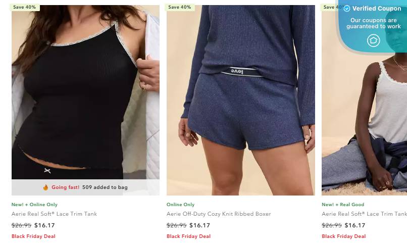 50% Off Aerie Coupons &amp; Promo Codes - February 2025