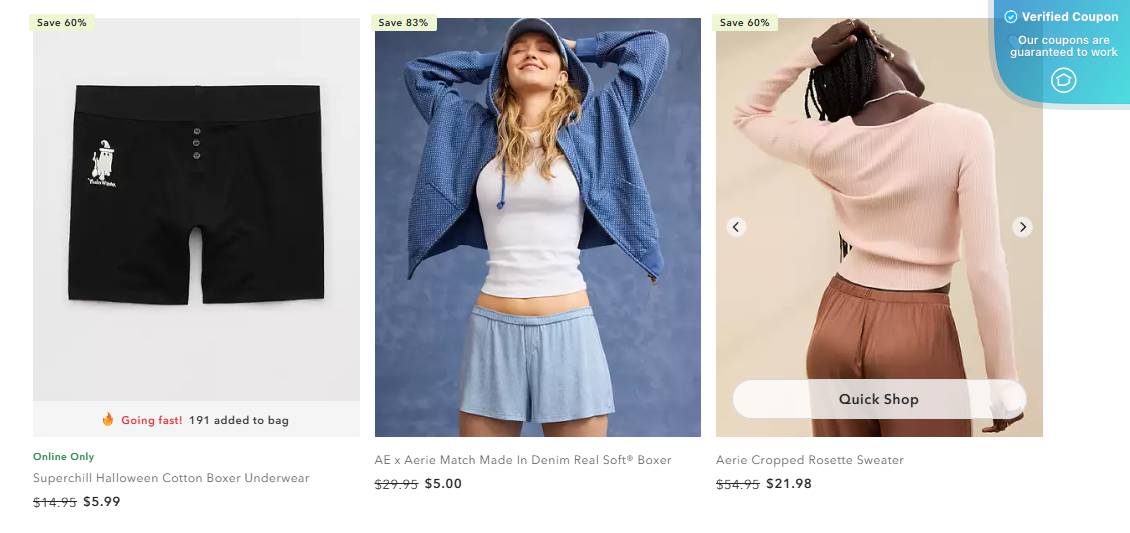 50% Off Aerie Coupons &amp; Promo Codes - February 2025