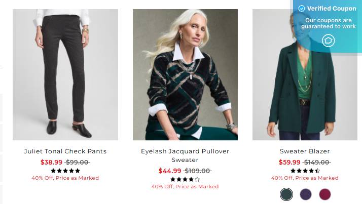 20% Off Chico's Coupons &amp; Promo Codes - January 2025