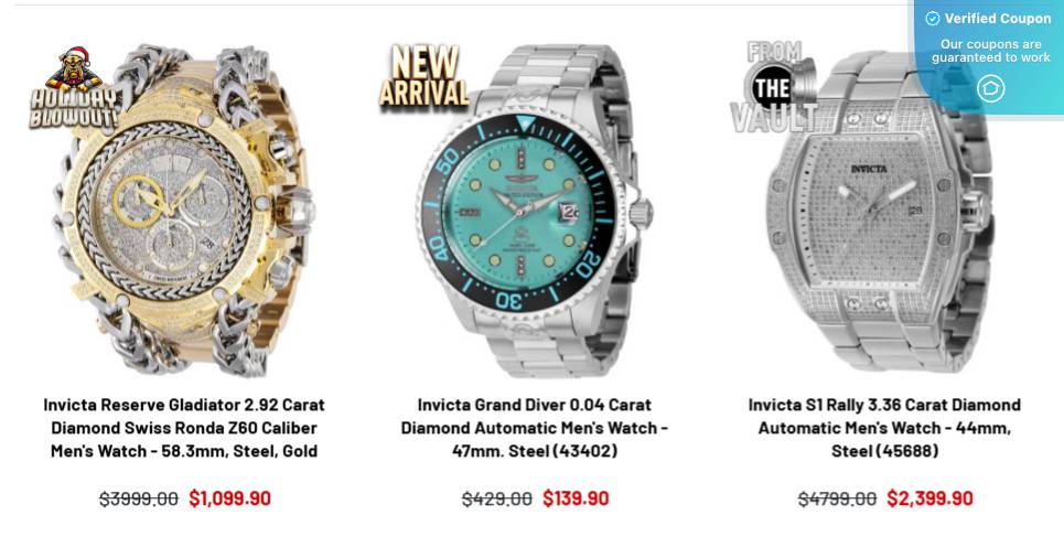 20 Off Invicta Coupons & Promo Codes January 2025