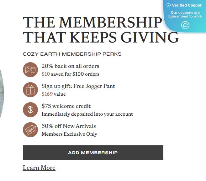 50 Off Cozy Earth Coupons & Discount Codes January 2025