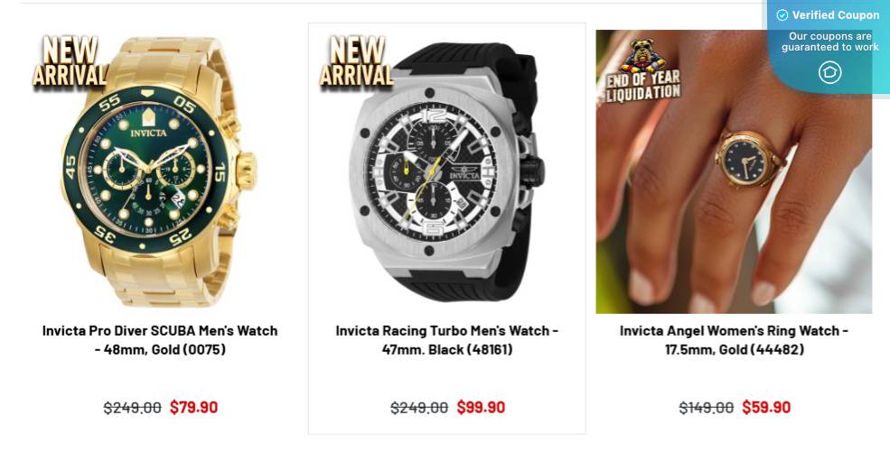 20 Off Invicta Coupons & Promo Codes January 2025