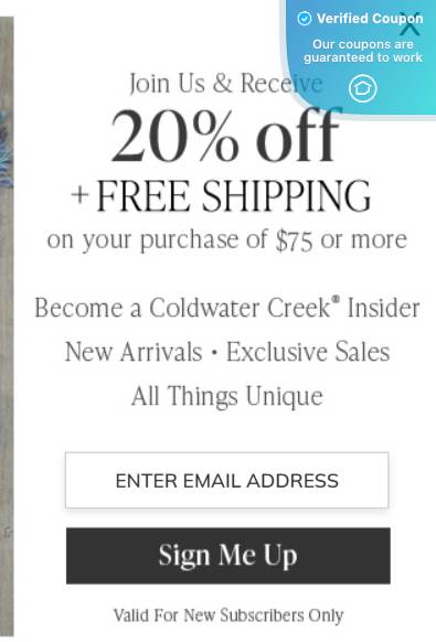 20% Off Coldwater Creek Coupons &amp; Promo Codes - February 2025